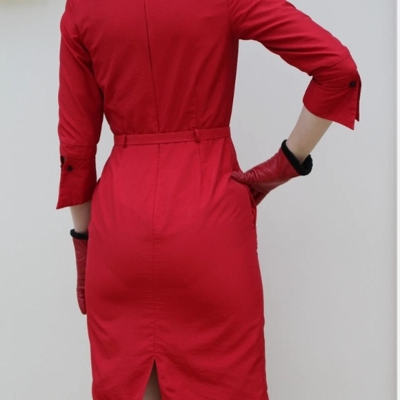 Delta Airlines Iconic Red Flight Attendant Dress - Picture 2 of 4